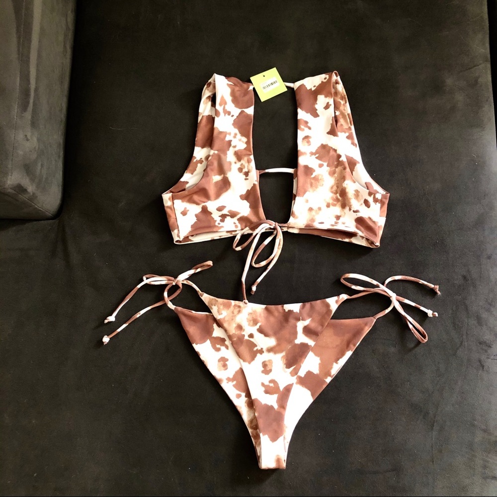 Cow hide bikini